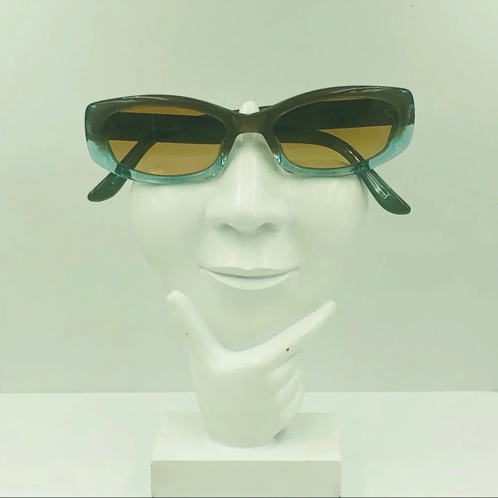 BCBG MAXAZRIA Gray Oval Sunglasses Frames